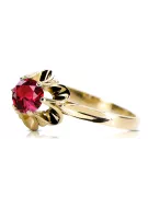 Ring Vintage craft Ruby 14K Yellow gold vrc004y